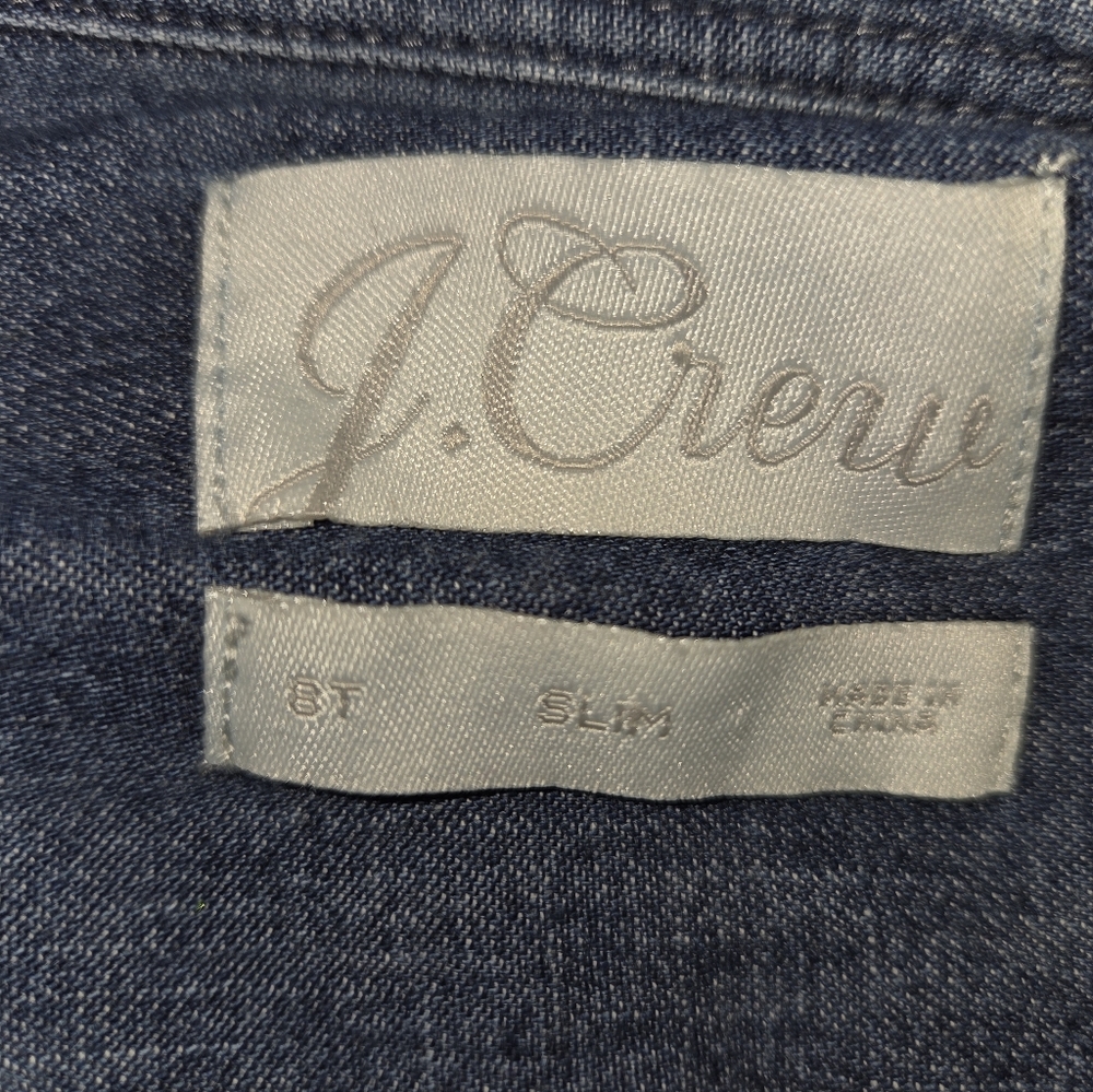J Crew Denim Button-Up Shirt - Picture 5 of 6